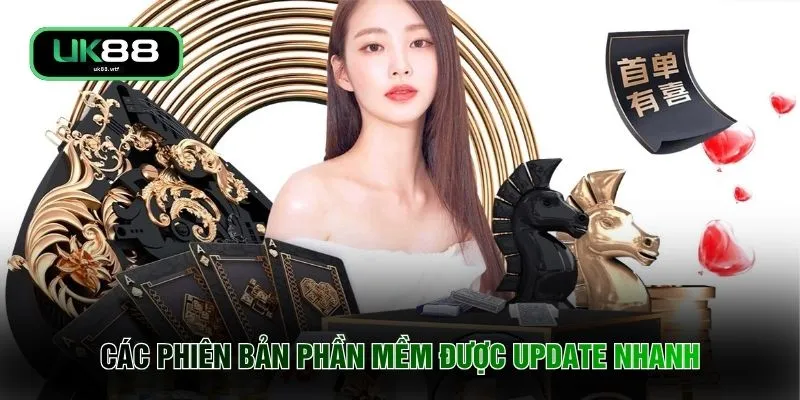 Các phiên bản phần mềm được update nhanh