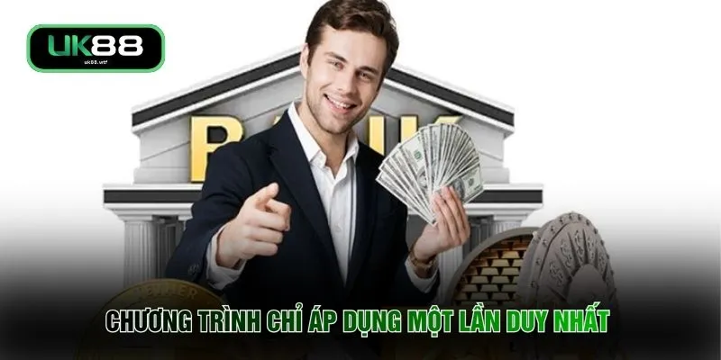 Chương trình chỉ áp dụng một lần duy nhất 