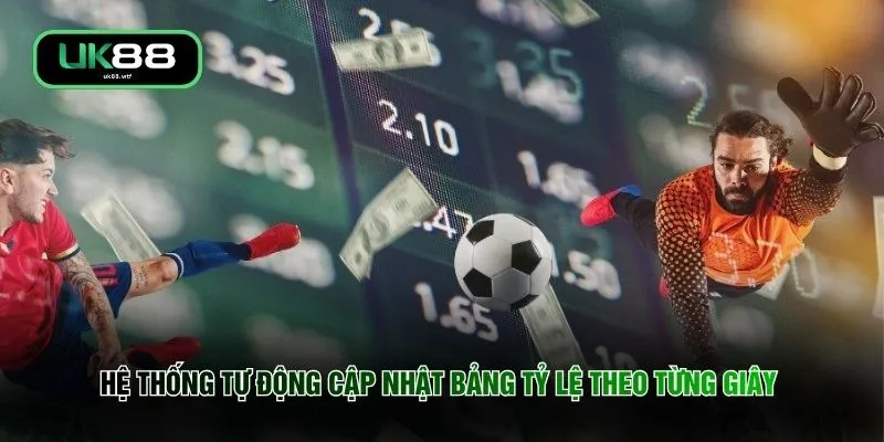 Hệ thống tự động cập nhật bảng tỷ lệ theo từng giây 
