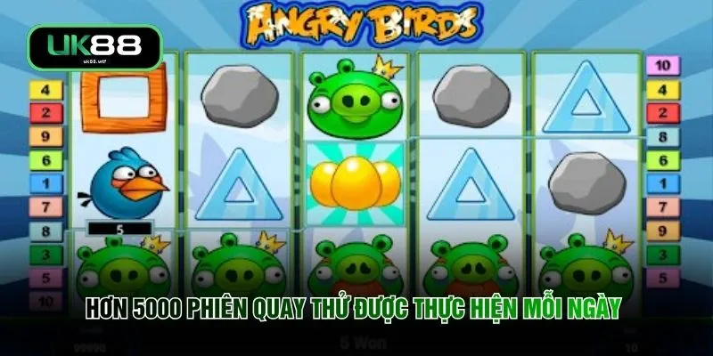 Angry Birds Slot - 1 Chạm Nổ Hũ 880 Triệu Đồng Mọi Giới Hạn 4 Hơn 5000 phiên quay thử được thực hiện mỗi ngày