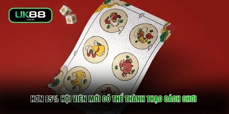 Hơn 85% hội viên mới có thể thành thạo cách chơi 