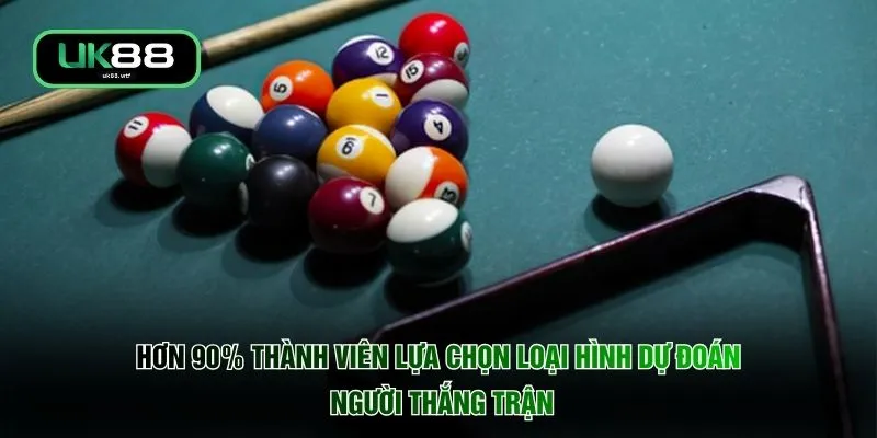 Hơn 90% thành viên lựa chọn loại hình dự đoán người thắng trận