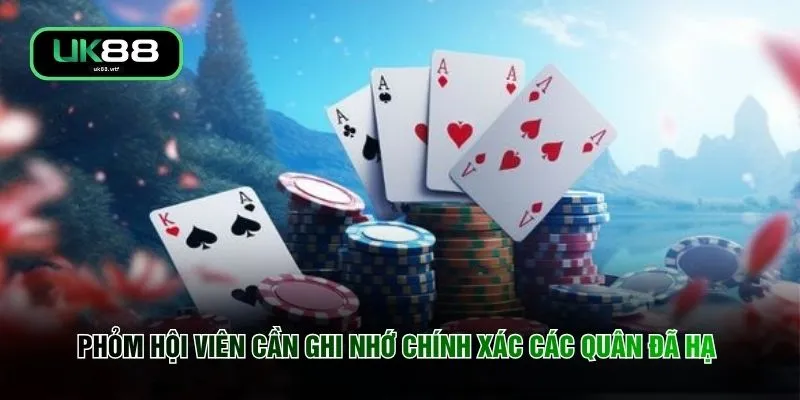 Phỏm - 3 Phút Quy Tắc Trở Thành Cao Thủ Đốn Hạ Mọi Đối Thủ 2 Phỏm hội viên cần ghi nhớ chính xác các quân đã hạ