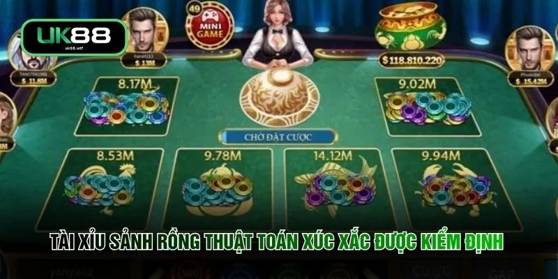 Tài Xỉu Sảnh Rồng - 1s Chốt Lệnh Hũ Thưởng 500 Triệu Đồng 2 Tài xỉu sảnh Rồng thuật toán xúc xắc được kiểm định