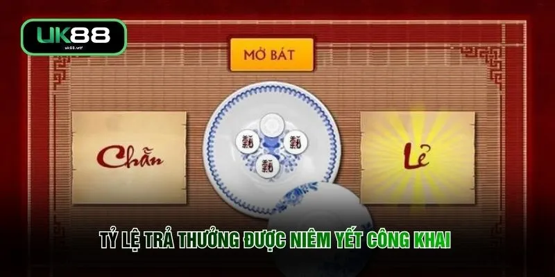 Game Xóc Đĩa Đổi Thưởng - Mở Bát Quỹ Thưởng 5 Tỷ Cực Đã 4 Tỷ lệ trả thưởng được niêm yết công khai