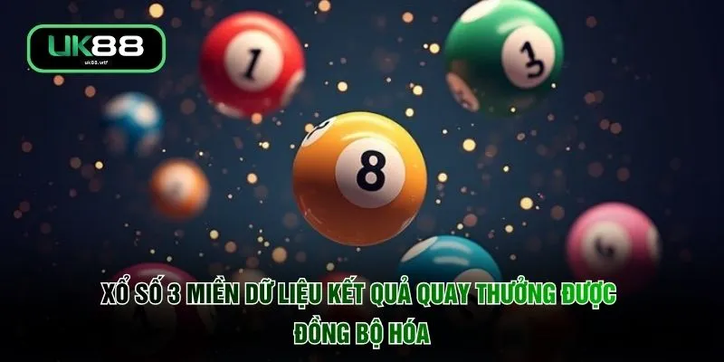 Xổ số 3 miền dữ liệu kết quả quay thưởng được đồng bộ hóa